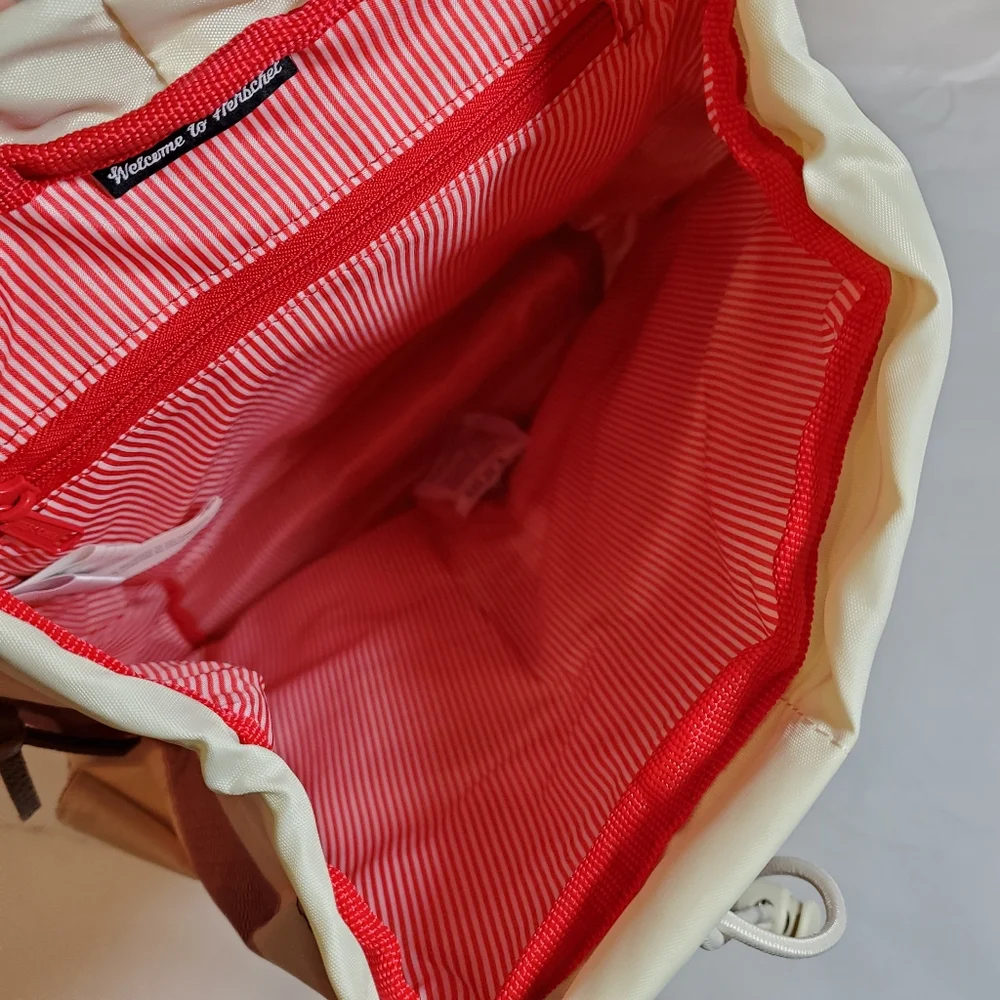 NWT Herschel Supply Company Dawson Backpack Bag in Natural Fouta Striped Print